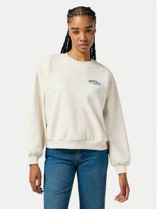 Wrangler Bluza 112356457 Écru Oversize. Bluzy Wrangler, l, bez wzorów, z bawełny, bez kaptura. Za 139,99 zł.