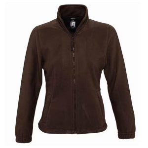 Damska Bluza Polarowa North Fleece Jacket. Brązowe kurtki SOL'S, na zimę, s, bez wzorów, z polaru, bez kaptura. Za 109,99 zł.