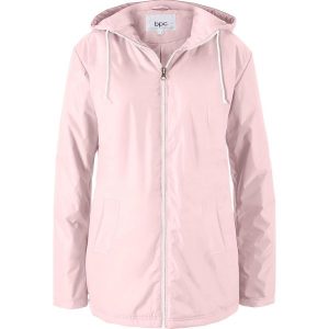 Płaszcz outdoorowy bonprix pastelowy jasnoróżowy. Płaszcze marki bonprix. Za 89,99 zł.