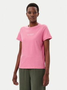 Tom Tailor T-Shirt 1045543 Różowy Regular Fit. Czerwone t-shirty Tom Tailor, xl, bez wzorów, z bawełny, bez kołnierzyka, bez ramiączek. Za 69,99 zł.