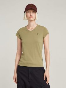 G-Star Koszulka w kolorze khaki rozmiar: XL. Brązowe bluzki G-Star, xl, bez wzorów, z bawełny, retro, bez kołnierzyka, bez ramiączek. Za 87,81 zł.