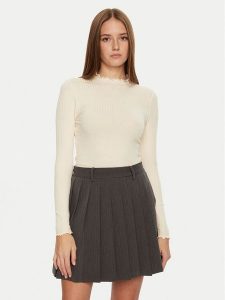 JDY Bluzka Fransiska 15228065 Écru Slim Fit. Bluzki JDY, l, bez wzorów, z wiskozy, bez kołnierzyka, bez ramiączek. Za 49,99 zł.