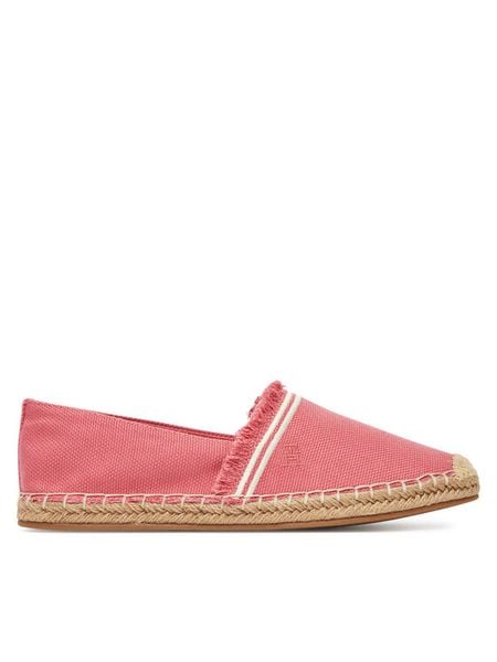 Tommy Hilfiger Espadryle Fringe Canvas Closed Espadrille FW0FW08881 Różowy. Czerwone espadryle TOMMY HILFIGER, bez wzorów, z materiału, bez obcasa. Za 219,99 zł.