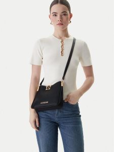 LOVE MOSCHINO Torebka JC4127PP1OLM0000 Czarny. Czarne torebki klasyczne LOVE MOSCHINO, bez wzorów, ze skóry, bez dodatków. Za 693,99 zł.