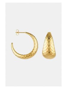 MOODE Kolczyki-półkreole "Olivia" rozmiar: onesize. Żółte kolczyki MOODE, ze stali. Za 52,99 zł.