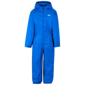 Trespass Dripdrop - Childs Rain Suit Cobalt 7/8. Niebieskie kombinezony Trespass, bez wzorów, sportowe, bez kołnierzyka, bez ramiączek. Za 216,99 zł.