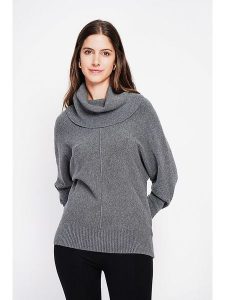 ASSUILI Sweter w kolorze ciemnoszarym rozmiar: 42. Szare golfy Assuili, bez wzorów, bez ramiączek. Za 137,45 zł.