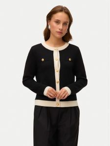 Vero Moda Kardigan Oli 10336384 Czarny Regular Fit. Czarne kardigany Vero Moda, z wiskozy. Za 179,99 zł.