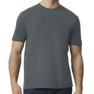 Koszulka Softstyle EZ Unisex Dla Dorosłych. Brązowe bluzki GILDAN, xl, bez wzorów, sportowe, bez kołnierzyka, bez ramiączek. Za 37,99 zł.