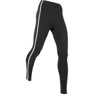 Legginsy sportowe, dł. przed kostkę. Czarne legginsy bonprix, bez wzorów. Za 64,99 zł.