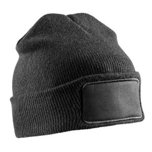 Czapka Zimowa Unisex Dla Dorosłych Z Ociepliną Do Nadruku. Szare czapki RESULT, z aplikacjami, z dzianiny. Za 35,99 zł.