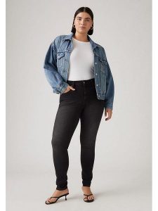 Levi's Dżinsy - Skinny fit - w kolorze czarnym rozmiar: W31/L32. Czarne jeansy Levi's®, z aplikacjami, z podwyższonym stanem. Za 180,49 zł.