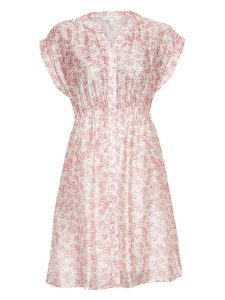 MOSS COPENHAGEN Sukienka "Isadora" w kolorze jasnoróżowym rozmiar: XL. Różowe sukienki Moss Copenhagen, xl, bez wzorów, bez kołnierzyka, bez ramiączek, mini. Za 149,66 zł.