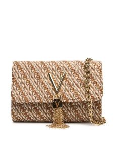 Valentino Torebka Divina Summer VBS9XI03S Brązowy. Brązowe torebki klasyczne Valentino, bez wzorów, ze skóry, bez dodatków. Za 339,99 zł.