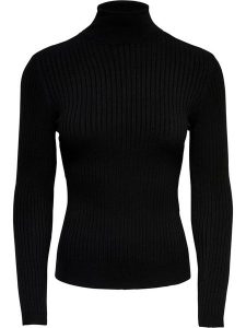 ONLY Golf "Karol" w kolorze czarnym rozmiar: XS. Czarne golfy ONLY, bez wzorów, prążkowane. Za 74,81 zł.