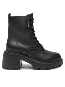 Tommy Jeans Trapery EN0EN02640 Czarny. Czarne buty zimowe Tommy Jeans, z jeansu, bez obcasa, bez zapięcia. Za 479,99 zł.