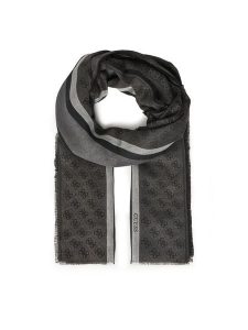 Guess Szal AM9492 POL03 Czarny. Czarne rękawiczki Guess, z aplikacjami, z materiału. Za 299,99 zł.