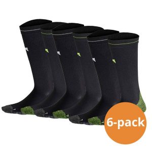 Skarpety kompresyjne do biegania Xtreme, 6 par, Multi Czarne. Czarne skarpetki XTREME SOCKSWEAR, bez wzorów. Za 225,99 zł.