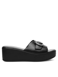Lasocki Klapki ARC-3030-19 Czarny. Czarne klapki Lasocki, bez wzorów, ze skóry, bez obcasa. Za 159,99 zł.