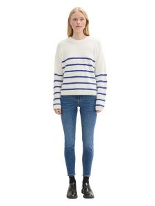 TOM TAILOR Denim Dżinsy - Slim fit - w kolorze niebieskim rozmiar: W26. Niebieskie jeansy TOM TAILOR DENIM, z aplikacjami, z denimu. Za 104,99 zł.