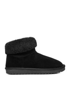 DeeZee Śniegowce DZ-73 BLACK Czarny. Czarne buty zimowe DeeZee, z materiału, bez obcasa, bez zapięcia. Za 229,99 zł.