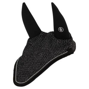 Krótka czapka dla konia BR Equitation Reflect. Czarne czapki BR, bez wzorów, z neoprenu, eleganckie. Za 148,00 zł.
