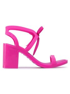 Melissa Sandały Ophelia + Jason Wu Ad 32962 Różowy. Czerwone sandały Melissa, bez wzorów, z tworzywa sztucznego, bez obcasa, na słupku, bez zapięcia. Za 479,99 zł.