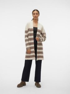 Vero Moda Kardigan w kolorze szarobrązowo-beżowym rozmiar: XS. Brązowe kardigany Vero Moda. Za 52,67 zł.