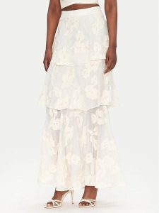 ACCESS FASHION Spódnica maxi 53-6025-558 Écru Regular Fit. Białe spódnice ACCESS FASHION, bez wzorów, z syntetyku, maxi. Za 495,99 zł.