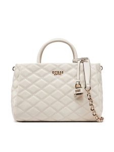 Guess Torebka HWQG96 32060 Écru. Torebki klasyczne Guess, z aplikacjami, ze skóry, bez dodatków. Za 359,99 zł.