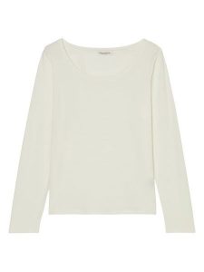 Marc O´Polo Koszulka w kolorze kremowym rozmiar: M. Brązowe bluzki m, bez wzorów, bez kołnierzyka, bez ramiączek. Za 127,35 zł.