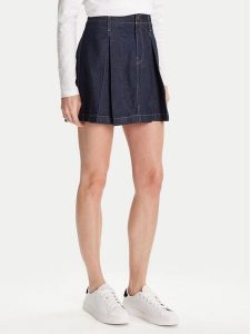 Calvin Klein Jeans Spódnica jeansowa LV047C717G Granatowy Regular Fit. Niebieskie spódnice Calvin Klein Jeans, bez wzorów, z bawełny. Za 389,99 zł.