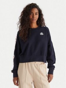 Kappa Bluza Banda Marbella 311U1TW Granatowy Regular Fit. Niebieskie bluzy Kappa, m, bez wzorów, z bawełny, bez kaptura. Za 159,99 zł.