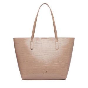 Torebka Nine West. Brązowe shopper bag Nine West, bez wzorów, bez dodatków. Za 279,99 zł.