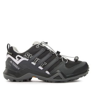 Trekkingi adidas. Czarne buty sportowe ADIDAS, bez wzorów, z gore-texu, bez zapięcia, trekkingowe, Adidas Terrex, gore-tex. Za 469,99 zł.