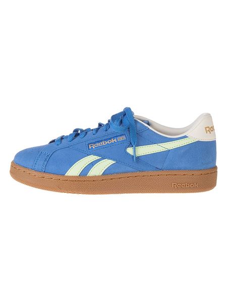 Reebok Skórzane sneakersy "Club C Grounds" w kolorze niebieskim rozmiar: 40. Niebieskie trampki Reebok, bez wzorów, bez zapięcia. Za 279,95 zł.