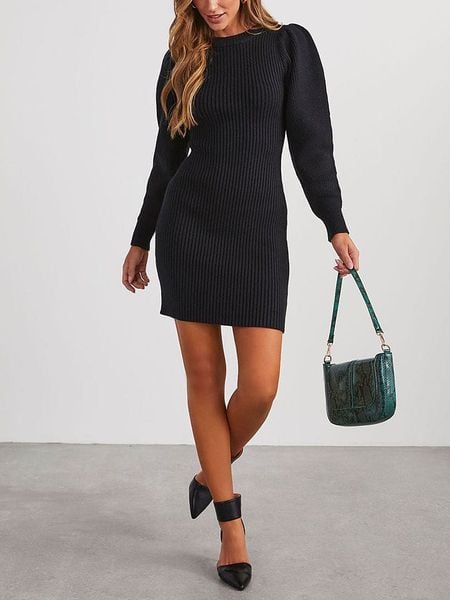 Milan Kiss Sukienka dzianinowa w kolorze czarnym rozmiar: XL. Czarne sukienki Milan Kiss, xl, bez wzorów, z dzianiny, bez kołnierzyka, bez ramiączek, mini. Za 156,98 zł.