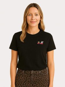 WOOOP Koszulka "Tom and Jerry Classic Faces" w kolorze czarnym rozmiar: L. Czarne bluzki Wooop, l, bez wzorów, z bawełny, bez kołnierzyka, bez ramiączek. Za 56,99 zł.