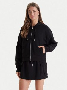 Calvin Klein Jeans Bluza Monogram LV047F208G Czarny Relaxed Fit. Czarne bluzy Calvin Klein Jeans, xl, bez wzorów, z bawełny, bez kaptura. Za 323,99 zł.