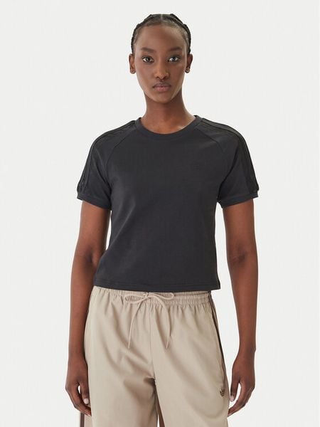 Adidas T-Shirt Lace Cali KC8150 Czarny Regular Fit. Czarne t-shirty ADIDAS, xl, bez wzorów, z bawełny, bez kołnierzyka, bez ramiączek. Za 178,99 zł.