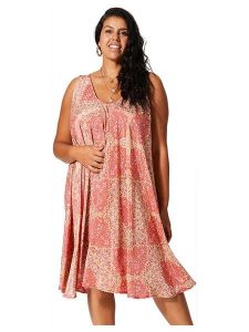 Aller Simplement Sukienka w kolorze różowym rozmiar: 42-58. Różowe sukienki Aller Simplement, bez wzorów, bez kołnierzyka, bez ramiączek, midi. Za 78,99 zł.