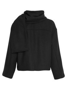 MOSS COPENHAGEN Kurtka przejściowa "Syden" w kolorze czarnym rozmiar: S/M. Czarne kurtki Moss Copenhagen, m, bez wzorów, z wełny, bez kaptura. Za 171,28 zł.