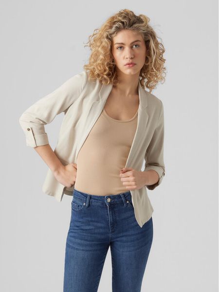 Vero Moda Marynarka Jesmilo 10279700 Szary Regular Fit. Szare marynarki i żakiety Vero Moda, xl, bez wzorów, z wiskozy. Za 104,99 zł.