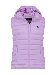 ANAPURNA Kamizelka pikowana "Vakitalana" w kolorze fioletowym rozmiar: M. Różowe kamizelki ANAPURNA, m, bez wzorów, bez kołnierzyka, bez ramiączek, bez kaptura. Za 124,11 zł.