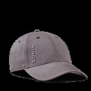 Czapka z daszkiem WINGS UNLEASH GREY. Szare czapki WINGS, bez wzorów, z bawełny, eleganckie. Za 49,90 zł.