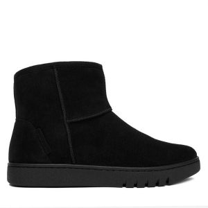 Botki Josef Seibel. Czarne botki Josef Seibel, bez wzorów, bez obcasa, na płaskiej podeszwie, bez zapięcia. Za 549,99 zł.