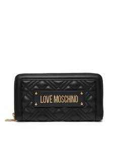 LOVE MOSCHINO Portfel JC5600PP1MLA0000 Czarny. Czarne portfele LOVE MOSCHINO, bez wzorów, ze skóry. Za 449,99 zł.