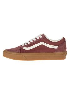 Vans Skórzane sneakersy w kolorze czerwonym rozmiar: 38. Czerwone trampki Vans, bez wzorów, bez zapięcia. Za 184,46 zł.