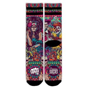 Skarpetki American Socks Dia de los Muertos. Czarne skarpetki AMERICAN SOCKS, bez wzorów. Za 101,48 zł.