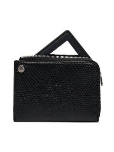 Calvin Klein Jeans Portfel Sculpted Wallet Square Mirror K60K611563 Czarny. Czarne portfele Calvin Klein Jeans, bez wzorów, z jeansu. Za 229,99 zł.